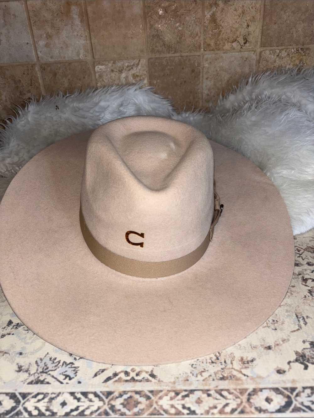 Charlie 1 Horse Western Fashion Highway Hat Desert Cream Women’s Size Medium - Picture 4 of 9
